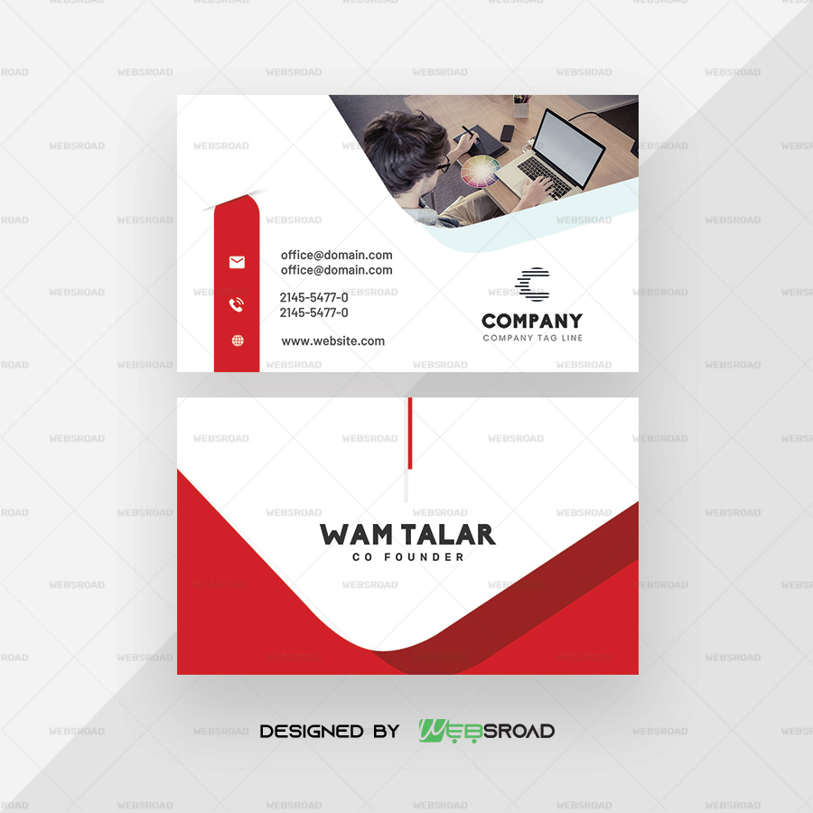 Jawis - Consultant Business Card Premium Template  Websroad Within Web Design Business Cards Templates