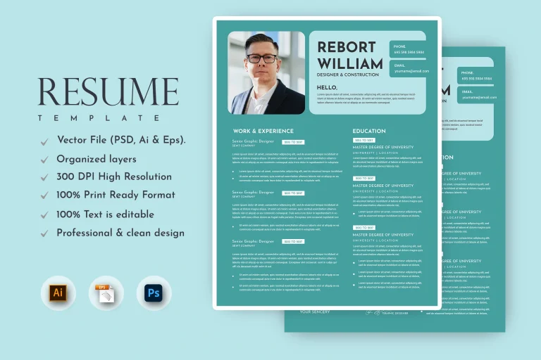 Digital Resume Template Free Download